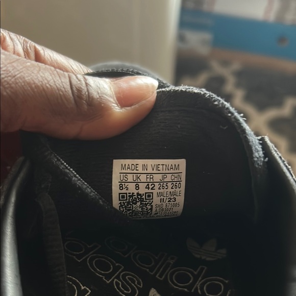 Adidas Spezial Black and White Trainers - Picture 5 of 5